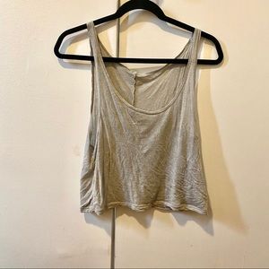 Cute Casual Grey Crop